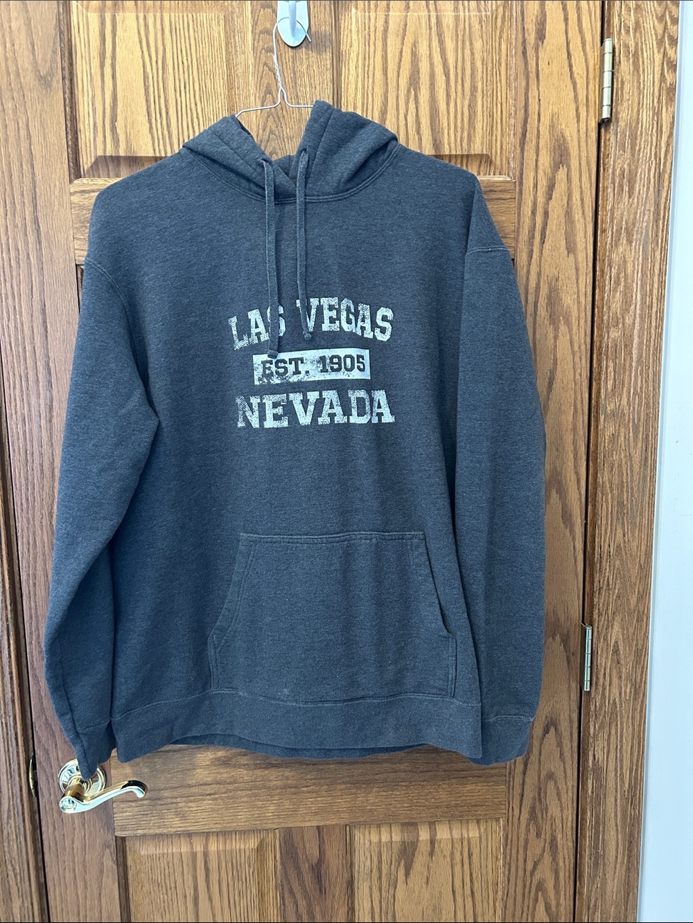 Las Vegas Nevada Charcoal Pullover Hoodie